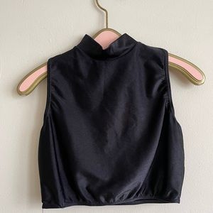 Vintage 90’s black Spandex Racerback Crop Top